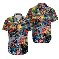 Superhero 3D All Over Print Hawaiian Shirt Gift For Your Girlfriend Boyfriend Gift For Love Gift For Friend Best Valentine Present Holiday Gift