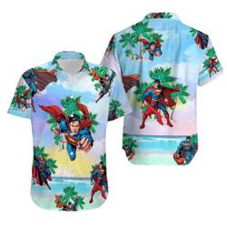 Superman Hawaiian Shirt, Beach Shirt, Super Hero Hawaiian Shirt Gift For Your Girlfriend Boyfriend Gift For Love Gift For Friend Best Valentine Present Holiday Gift