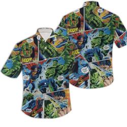 Superman vs. Hulk Hawaiian Shirt Gift For Your Girlfriend Boyfriend Gift For Love Gift For Friend Best Valentine Present Holiday Gift