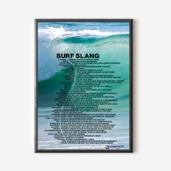 Surf Slang Premium Matte Vertical Poster Meaningful Gift For Family Gift For Boyfriend Valentine Gift Birthday Gift Holiday Gift