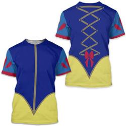 Snow White Inspired Princess Running Costume 3D T-shirt Meaningful Gift For Family Gift For Boyfriend Valentine Gift