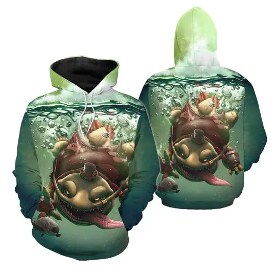 Tahm Kench League of Legend 3D Hoodies