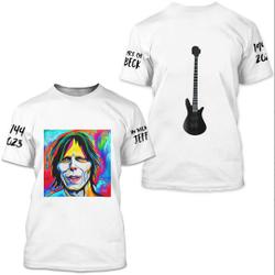 Digital Art In memory of Jeff Beck , Tribute to Jeff Beck 3D T-shirt Meaningful Gift For Family Gift For Boyfriend Valentine Gift