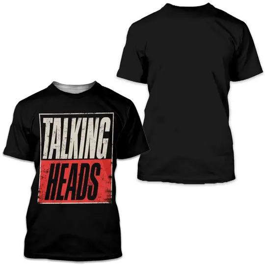 Talking Heads Music Band Classic 3D T Shirt Meaningful Gift For Family Gift For Boyfriend Valentine Gift