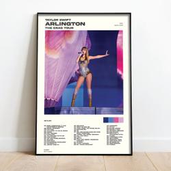 Taylor Arlington TX Night 2 The Eras Tour Setlist Poster Meaningful Gift For Family Gift For Boyfriend Valentine Gift Birthday Gift Holiday Gift