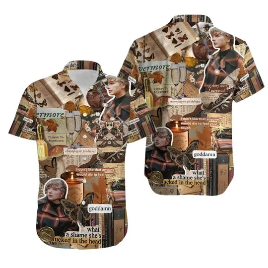 Taylor Hawaiian Shirt, Summer Vacation Gift For Your Girlfriend Boyfriend Gift For Love Gift For Friend Best Valentine Present Holiday Gift