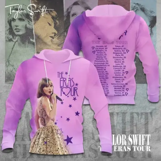 Taylor The Eras Tour 2023 3D Hoodie