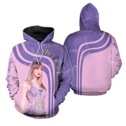 Taylor Vintage 3D Hoodie, The Eras Tour 2023 3D Hoodie
