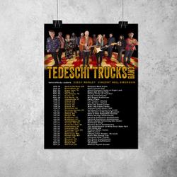 Tedeschi Trucks Band 2023 Tour poster Meaningful Gift For Family Gift For Boyfriend Valentine Gift Birthday Gift Holiday Gift