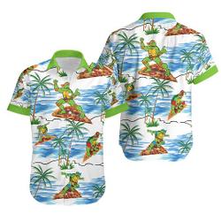 Teenage Mutant Ninja Turtles Surfing Hawaiian Shirt Gift For Your Girlfriend Boyfriend Gift For Love Gift For Friend Best Valentine Present Holiday Gift