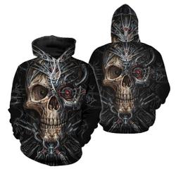 Terminator Skull PL 3D Hoodies