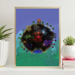 Terraria - Indie Game Premium Matte Vertical Poster Meaningful Gift For Family Gift For Boyfriend Valentine Gift Birthday Gift Holiday Gift
