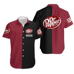 Dr Pepper Button Shirt, Dr Pepper Beach Shirts Gift For Your Girlfriend Boyfriend Gift For Love Gift For Friend Best Valentine Present Holiday Gift