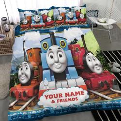 Personalized Thomas The Train Bedding Set Gift For Your Girlfriend Boyfriend Gift For Love Gift For Friend Best Valentine Present Holiday Gift