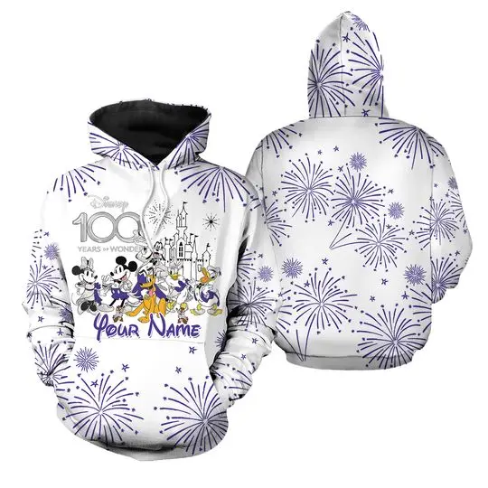 Personalized Disney Castle 100 Years 3D Hoodie
