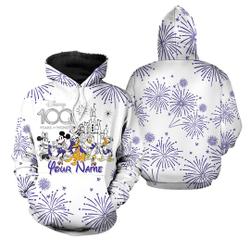 Personalized Disney Castle 100 Years 3D Hoodie