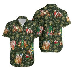 Snowflakes Disney Chip And Dale Hawaiian Shirt Gift For Your Girlfriend Boyfriend Gift For Love Gift For Friend Best Valentine Present Holiday Gift