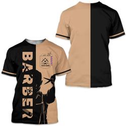 Barber Personalized Name 3D Tshirt Meaningful Gift For Family Gift For Boyfriend Valentine Gift