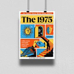 The 1975 At Their Very B.est Tour 2023 Poster, The 1975 Tour In UK Retro Poster Meaningful Gift For Family Gift For Boyfriend Valentine Gift Birthday Gift Holiday Gift