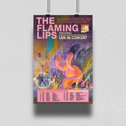 The Flaming Lips Performing Yoshimi Battles The Pink Robots Live In Concert 2023 Poster Meaningful Gift For Family Gift For Boyfriend Valentine Gift Birthday Gift Holiday Gift
