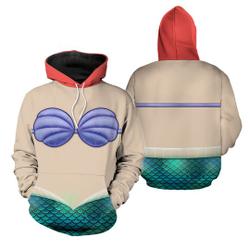 The Little Mermaid 3D Halloween 3D Hoodie