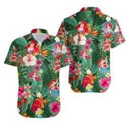 The Little Mermaid Hawaiian Tee Shirt Gift For Your Girlfriend Boyfriend Gift For Love Gift For Friend Best Valentine Present Holiday Gift