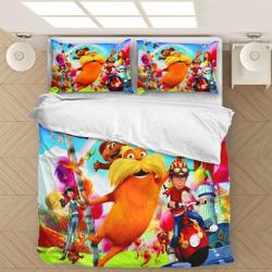 The Lorax Duvet Cover Pillow Cover Bedding Set Gift For Your Girlfriend Boyfriend Gift For Love Gift For Friend Best Valentine Present Holiday Gift