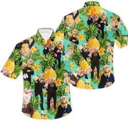 The M uppet Statler And Waldorf Pineapple Tropical Hawaiian Shirt Gift For Your Girlfriend Boyfriend Gift For Love Gift For Friend Best Valentine Present Holiday Gift