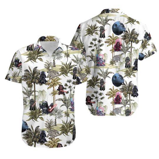 The Mandalorian S.tar W.ars Hawaiian Shirt, Baby Yoda Hawaii Shirt Gift For Your Girlfriend Boyfriend Gift For Love Gift For Friend Best Valentine Present Holiday Gift