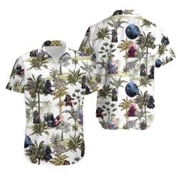 The Mandalorian S.tar W.ars Hawaiian Shirt, Baby Yoda Hawaii Shirt Gift For Your Girlfriend Boyfriend Gift For Love Gift For Friend Best Valentine Present Holiday Gift