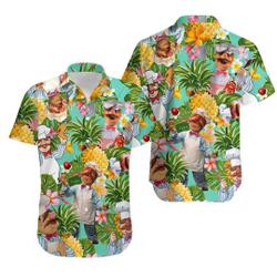 The Muppet The Swedish Chef Pineapple Tropical Hawaiian Shirt Gift For Your Girlfriend Boyfriend Gift For Love Gift For Friend Best Valentine Present Holiday Gift