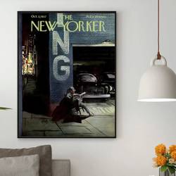 The New Yorker Exhibition October 19 Premium Matte Vertical Poster Meaningful Gift For Family Gift For Boyfriend Valentine Gift Birthday Gift Holiday Gift