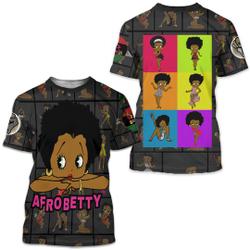 The original Betty Boop All Over Print Shirt makes a great Mom Gift! Celebrate Black History Meaningful Gift For Family Gift For Boyfriend Valentine Gift