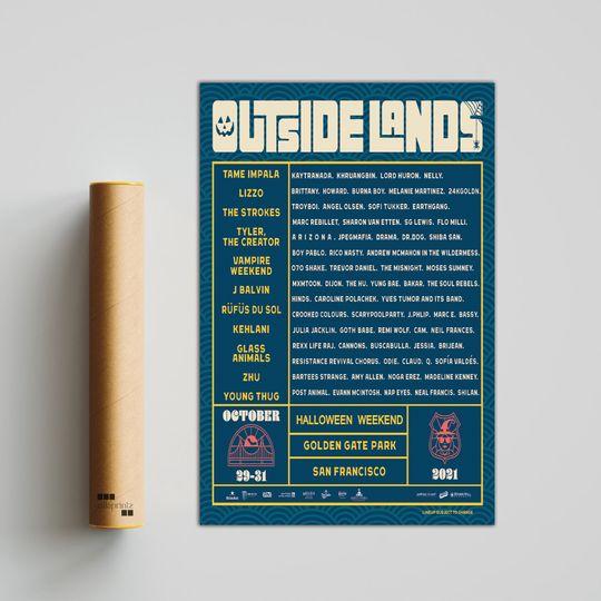 The Outside Lands Poster Meaningful Gift For Family Gift For Boyfriend Valentine Gift Birthday Gift Holiday Gift