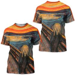 The Scream Edvard Munch Painting 3d shirt Meaningful Gift For Family Gift For Boyfriend Valentine Gift