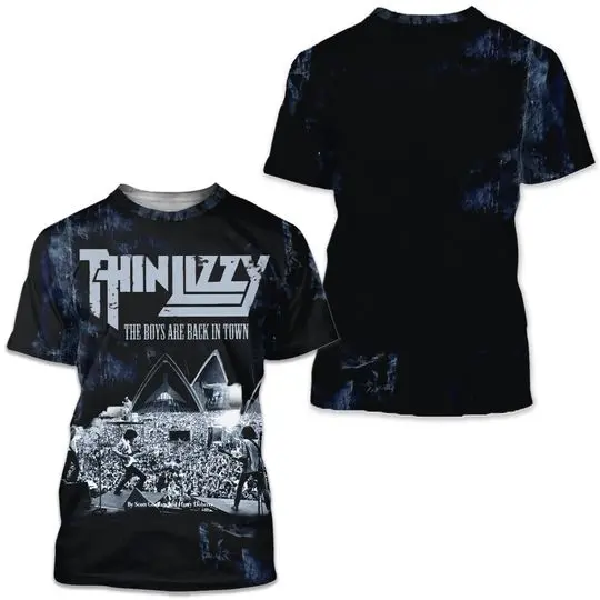 Thin Lizzy 3D T Shirt Meaningful Gift For Family Gift For Boyfriend Valentine Gift