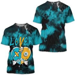 Tiedye Loser Lover Drip Unisex Sneaker Shirt Match 2023 Retro Aqua 5s Meaningful Gift For Family Gift For Boyfriend Valentine Gift
