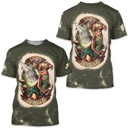 Tinker Bell - Inspired- Those who wander are not always lost 3D Shirt Meaningful Gift For Family Gift For Boyfriend Valentine Gift