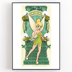 Tinkerbell Art Nouveau Premium Matte Vertical Poster Meaningful Gift For Family Gift For Boyfriend Valentine Gift Birthday Gift Holiday Gift