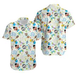Toy Story Style Disney Pixar Hawaiin Shirt Gift For Your Girlfriend Boyfriend Gift For Love Gift For Friend Best Valentine Present Holiday Gift
