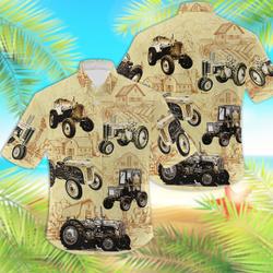 Tractor Farm Vintage Hawaiian Shirt Gift For Your Girlfriend Boyfriend Gift For Love Gift For Friend Best Valentine Present Holiday Gift