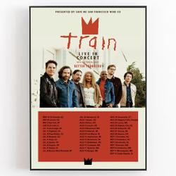 Train 2023 Tour Poster Meaningful Gift For Family Gift For Boyfriend Valentine Gift Birthday Gift Holiday Gift