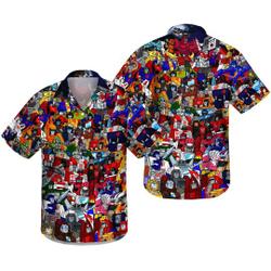Transformer 80s Colorful Hawaiian Shirt Gift For Your Girlfriend Boyfriend Gift For Love Gift For Friend Best Valentine Present Holiday Gift