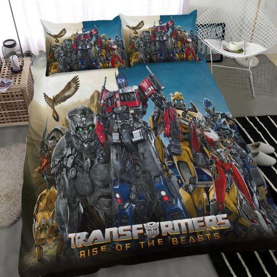 Transformers Rise of the Beasts Bedding Set Gift For Your Girlfriend Boyfriend Gift For Love Gift For Friend Best Valentine Present Holiday Gift