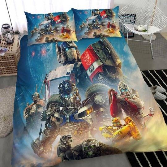 Transformers Rise of the Beasts Bedding Set Gift For Your Girlfriend Boyfriend Gift For Love Gift For Friend Best Valentine Present Holiday Gift