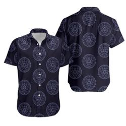 Transmutation Circle Full Metal Alchemist Button Up Hawaiian Shirt Gift For Your Girlfriend Boyfriend Gift For Love Gift For Friend Best Valentine Present Holiday Gift