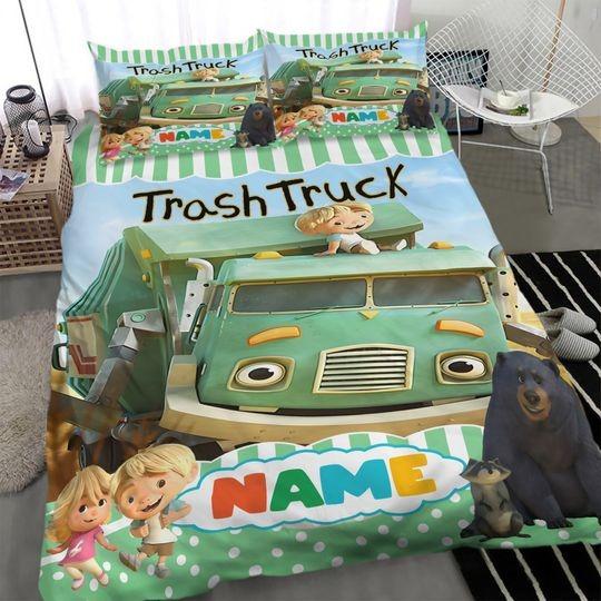 Trash Truck Personalized Trash Truck Quilt BlanketGift For Your Girlfriend Boyfriend Gift For Love Gift For Friend Best Valentine Present Holiday Gift