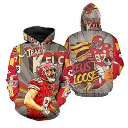 Travis Kelce KC Match 3D Hoodie