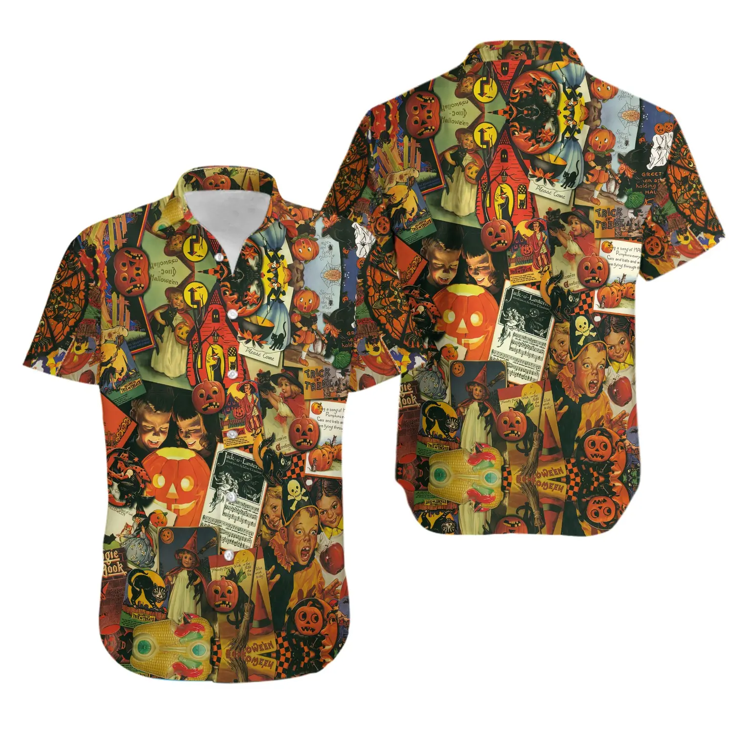 Trick or Treat Halloween Hawaiian Shirt Gift For Your Girlfriend Boyfriend Gift For Love Gift For Friend Best Valentine Present Holiday Gift