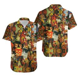 Trick or Treat Halloween Hawaiian Shirt Gift For Your Girlfriend Boyfriend Gift For Love Gift For Friend Best Valentine Present Holiday Gift